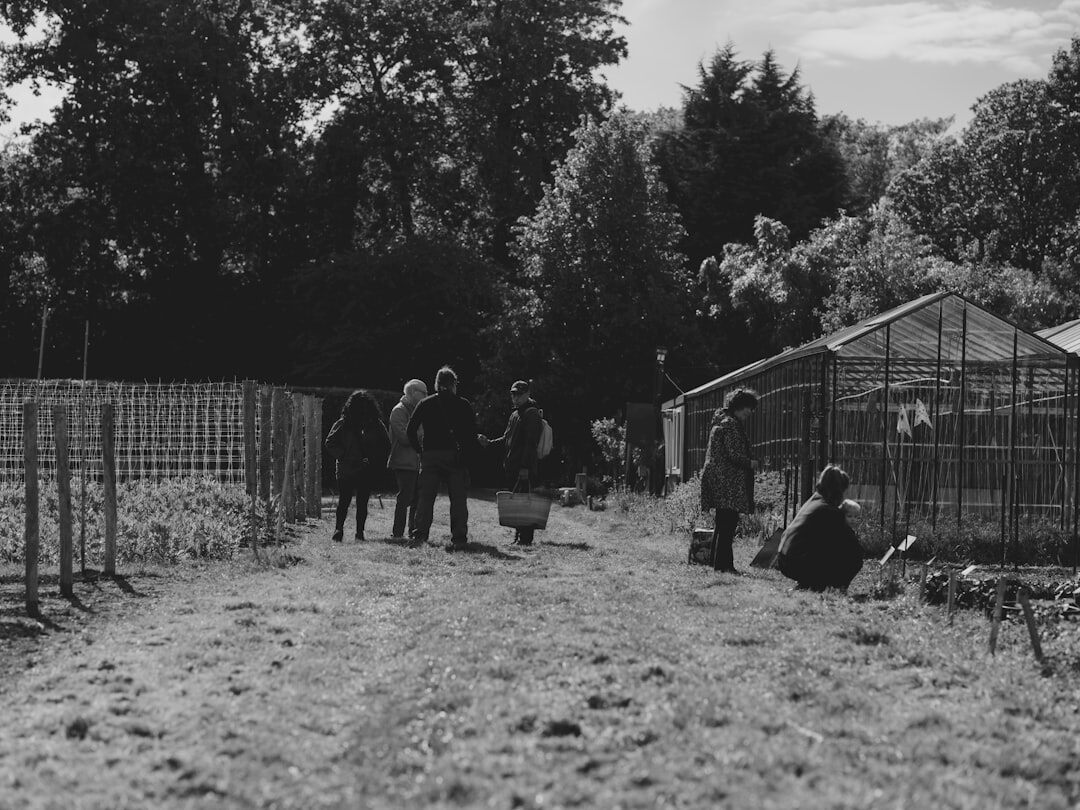 women in community garden